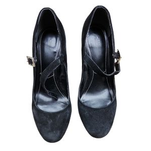 Charles by Charles David Black Suede Mary Jane Heels Size 8.5